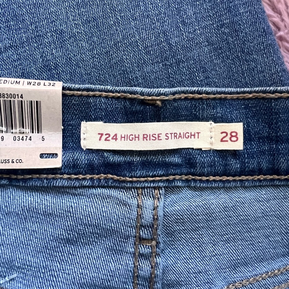 NWT Levi’s High rise straight jeans - Picture 4 of 10